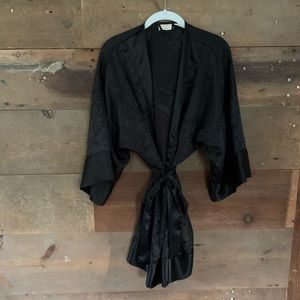 Vintage Victoria’s Secret black robe one size